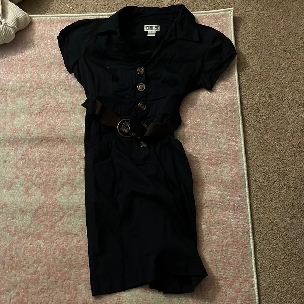 Dark denim dress